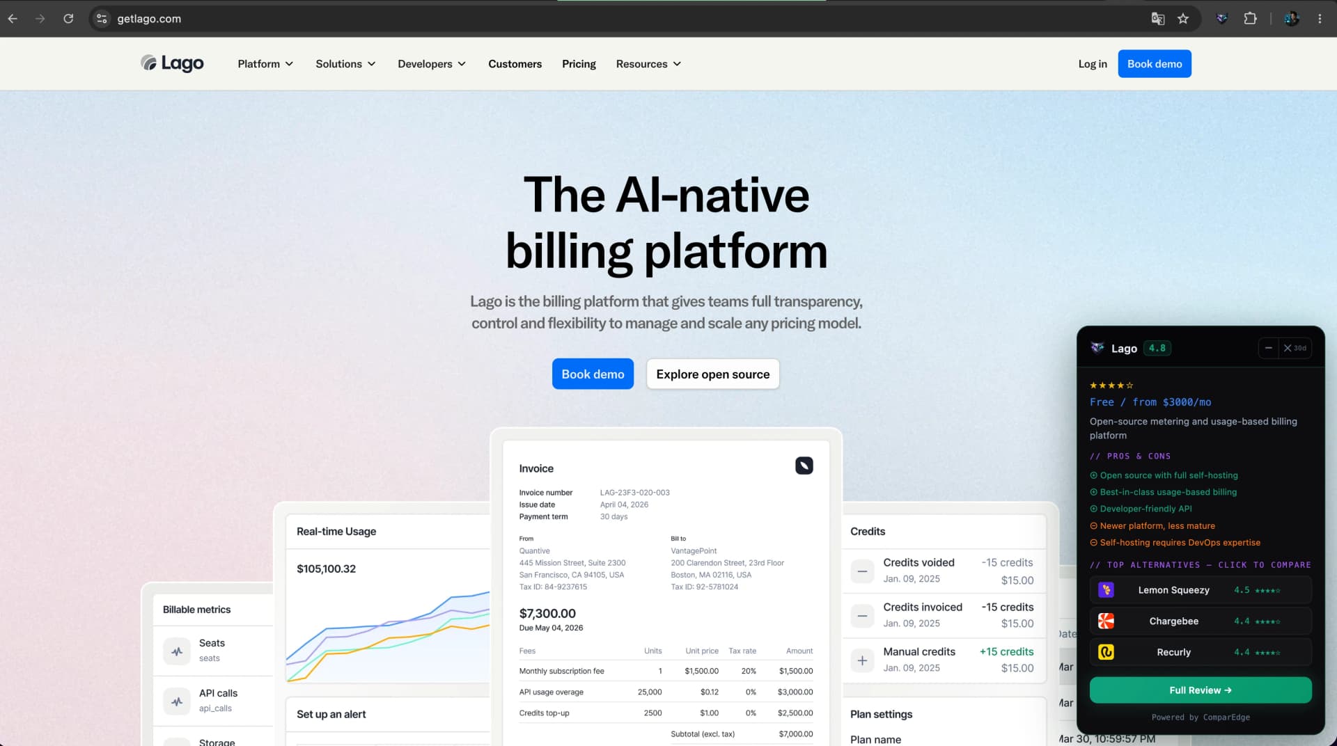 ComparEdge Advisor full page view