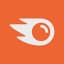 Semrush logo, SEO tool