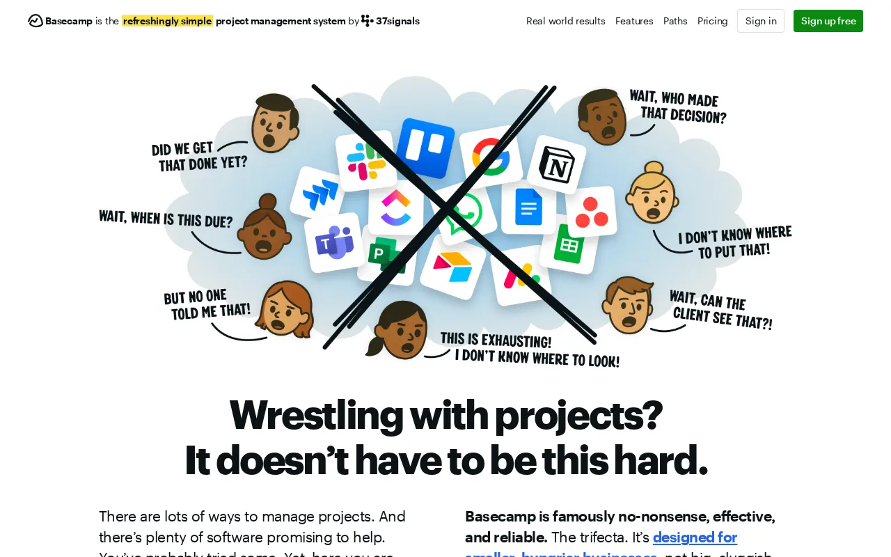 Basecamp interface screenshot