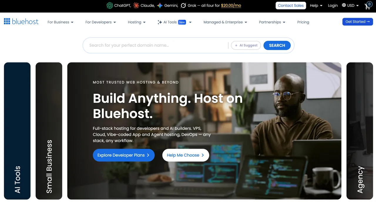 Bluehost interface screenshot