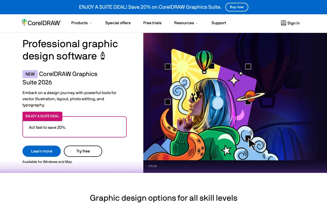 CorelDRAW interface screenshot