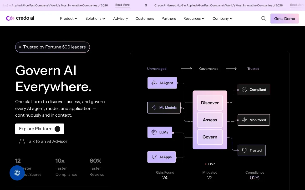 Credo AI interface screenshot