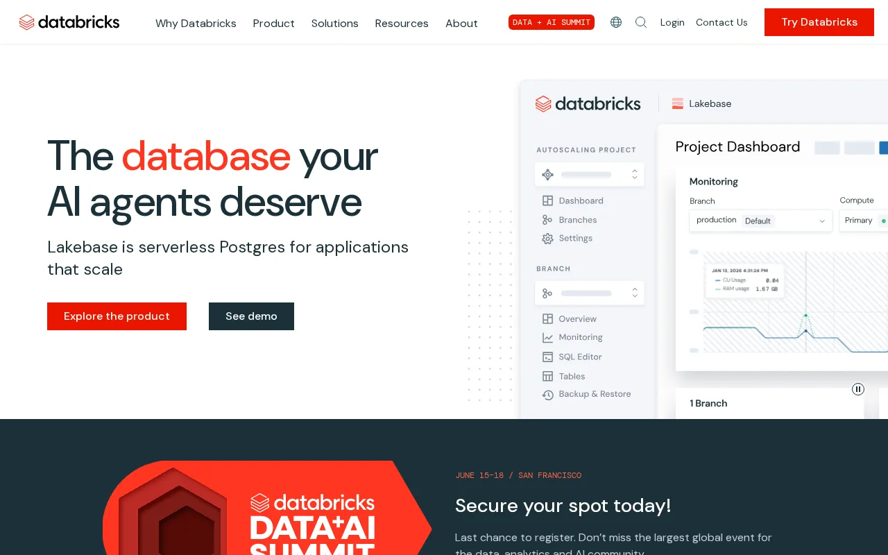 Databricks AI Search interface screenshot