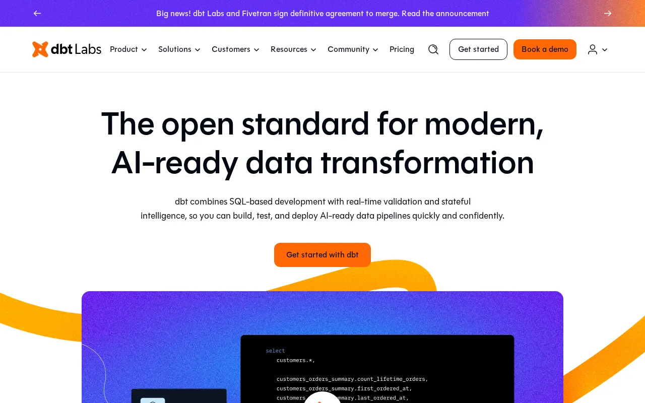 dbt Cloud interface screenshot