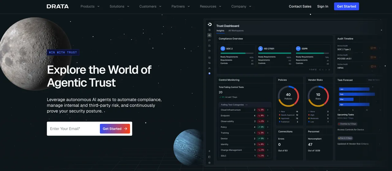 Drata interface screenshot