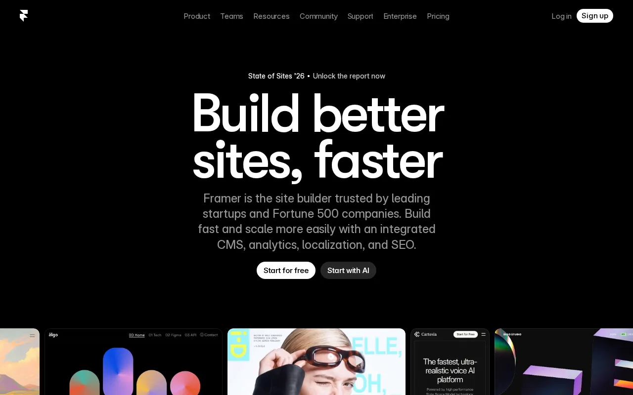 Framer interface screenshot