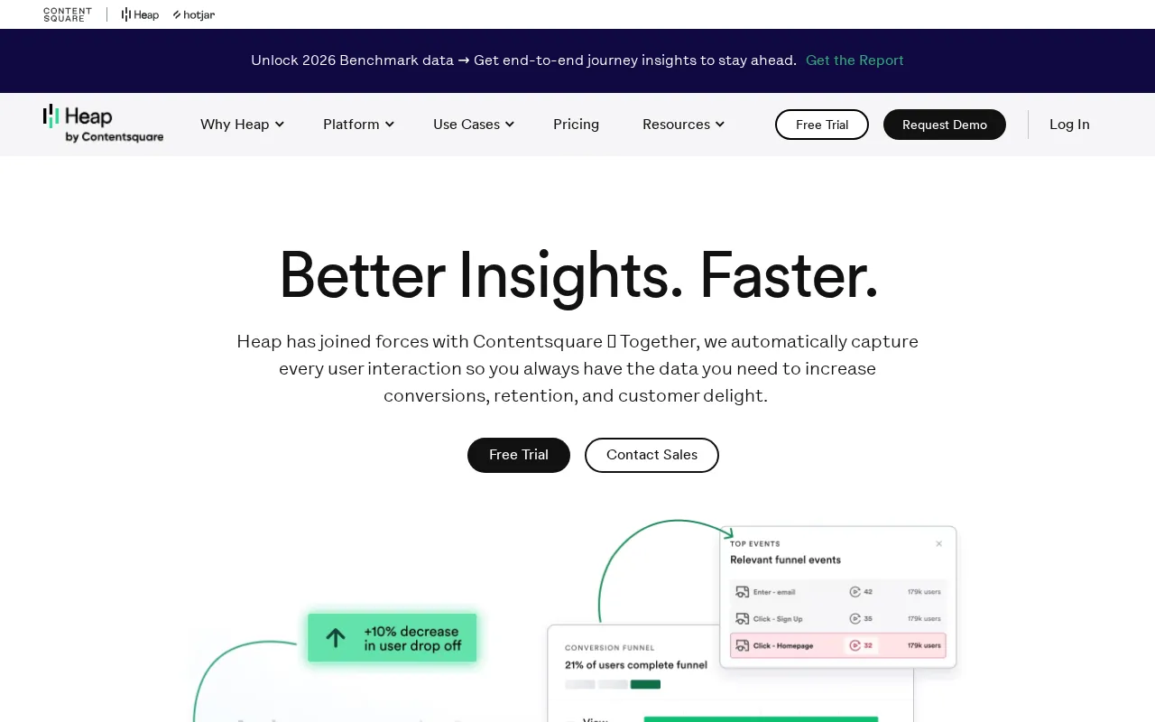 Heap interface screenshot