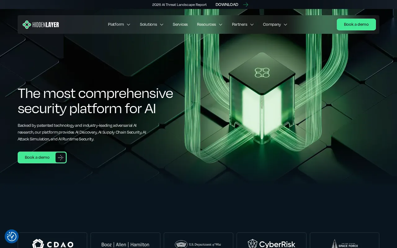 HiddenLayer interface screenshot