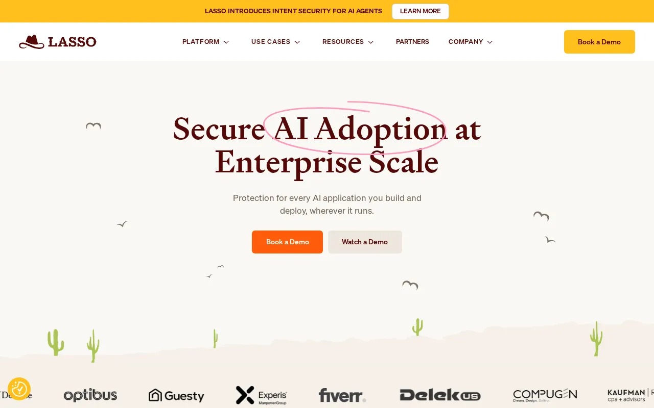 Lasso Security interface screenshot