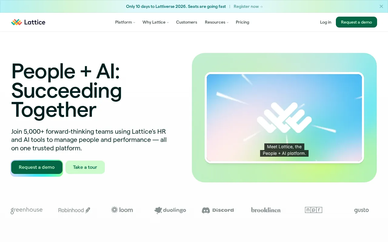 Lattice interface screenshot