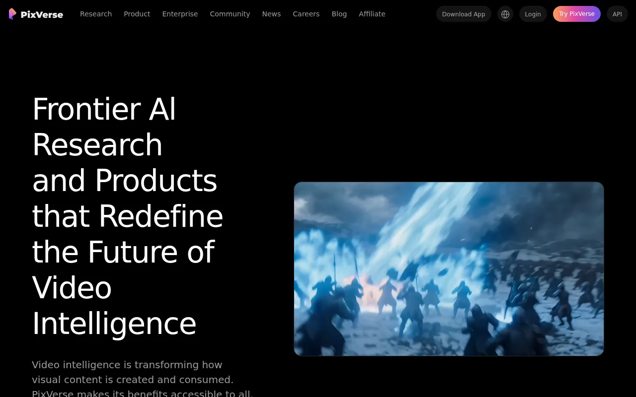 PixVerse interface screenshot