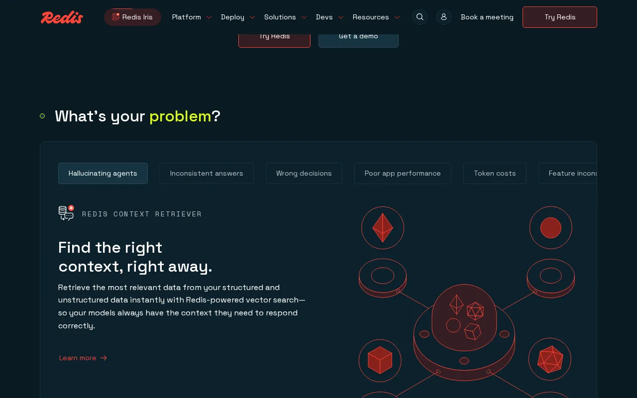 Redis interface screenshot