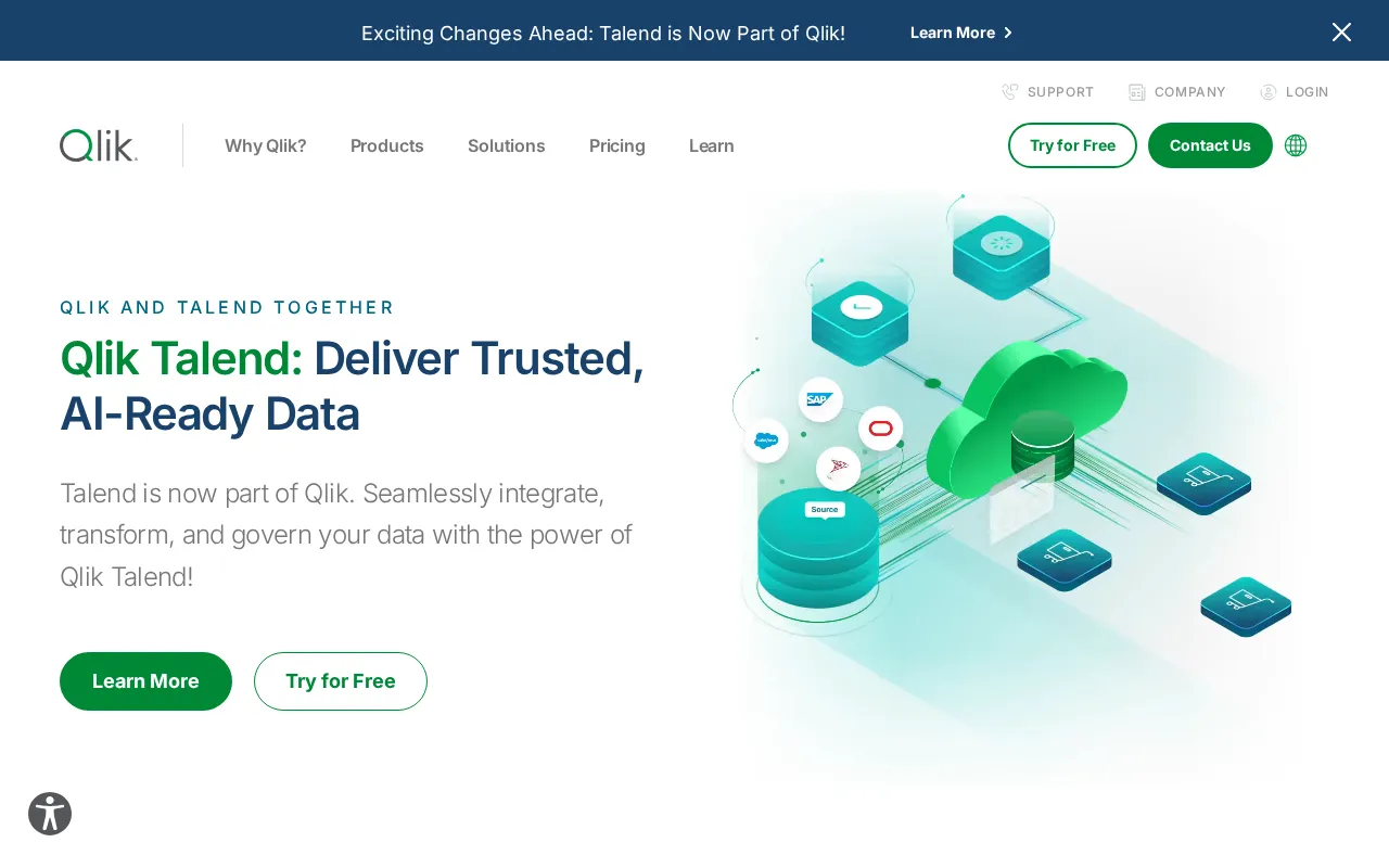 Talend interface screenshot