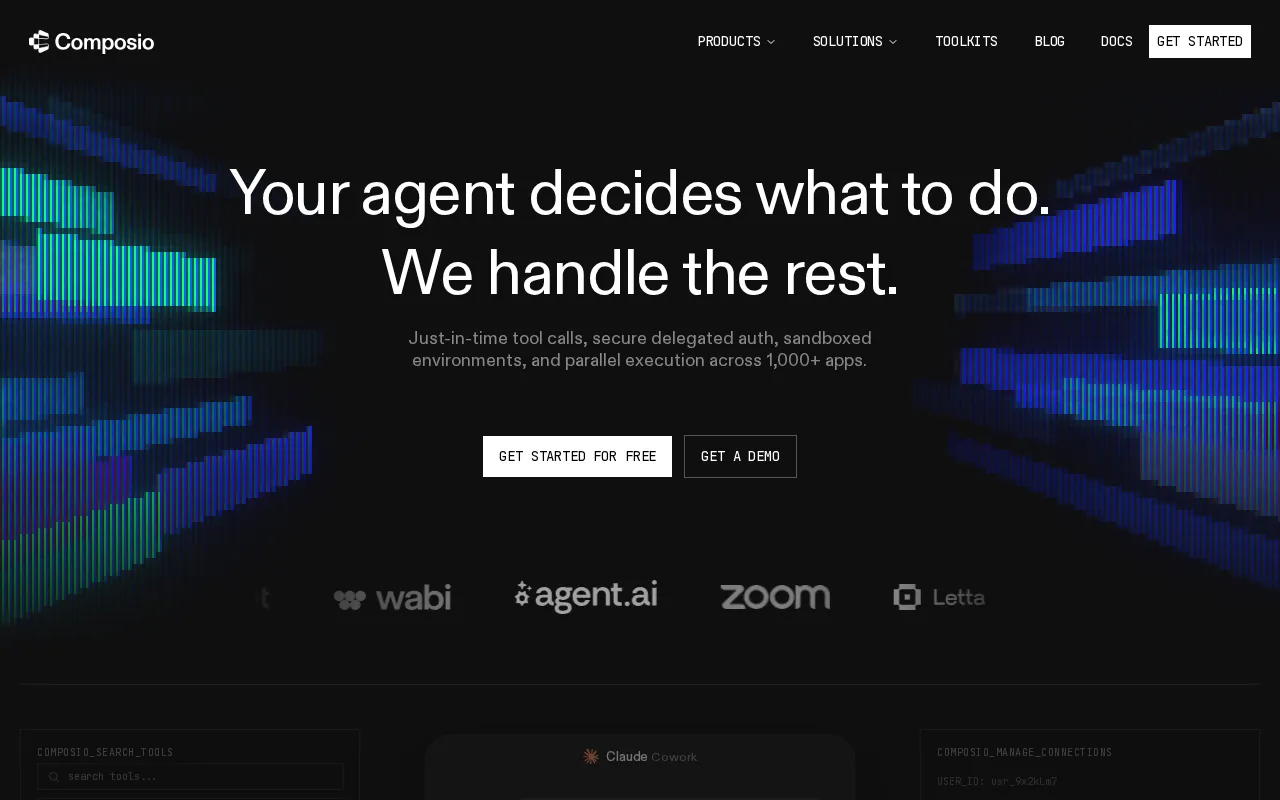 Composio interface screenshot
