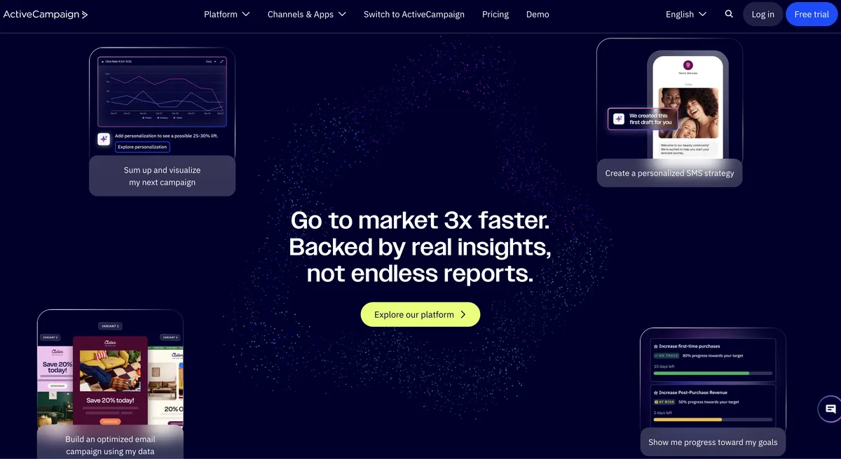 ActiveCampaign interface screenshot