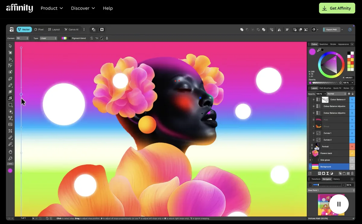 Affinity Designer interface screenshot