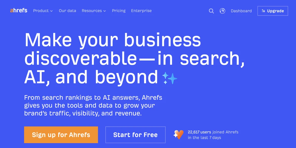 Ahrefs interface screenshot