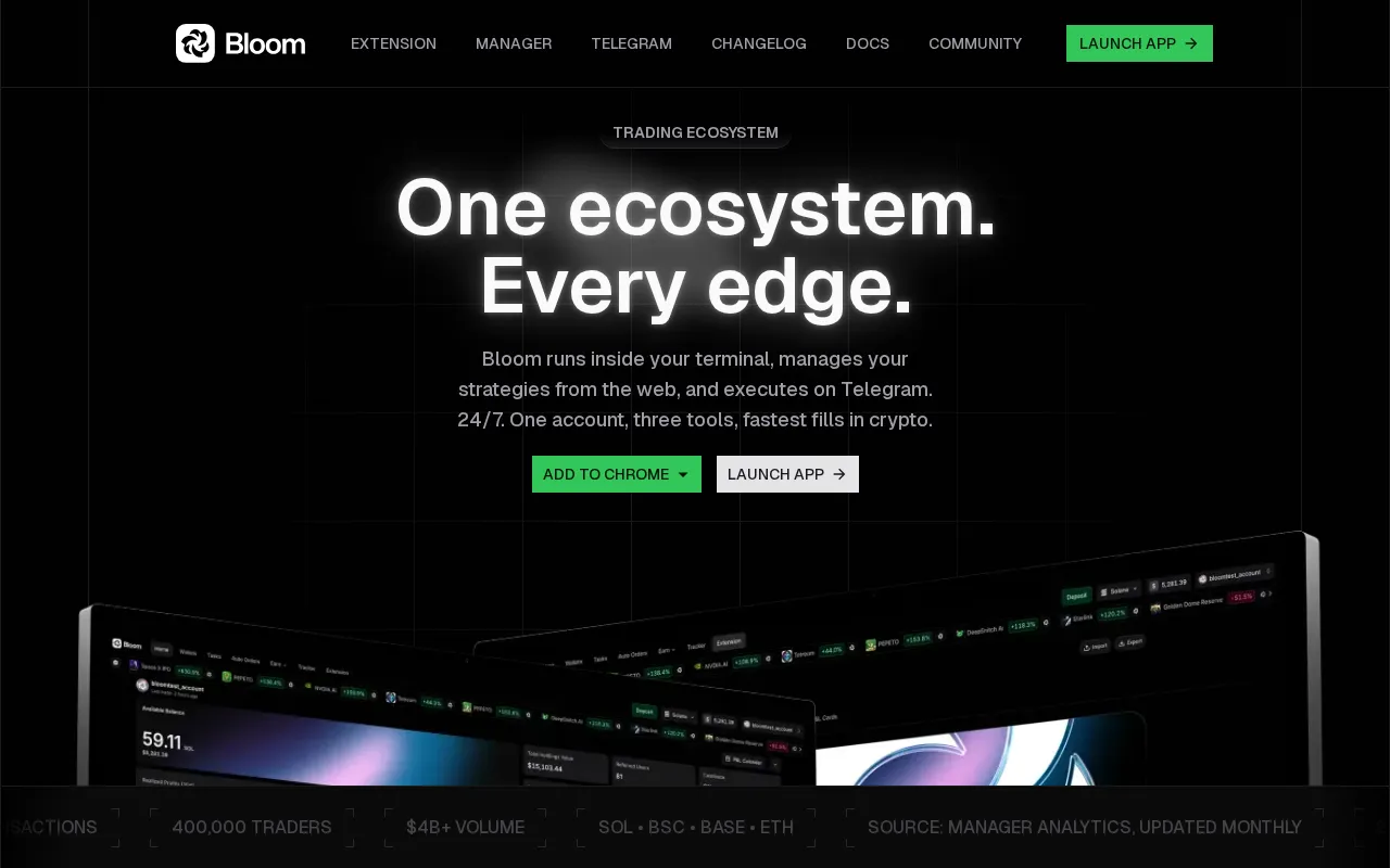 Bloom interface screenshot