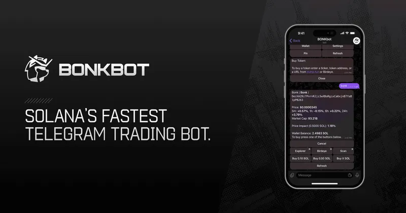 BONKbot interface screenshot