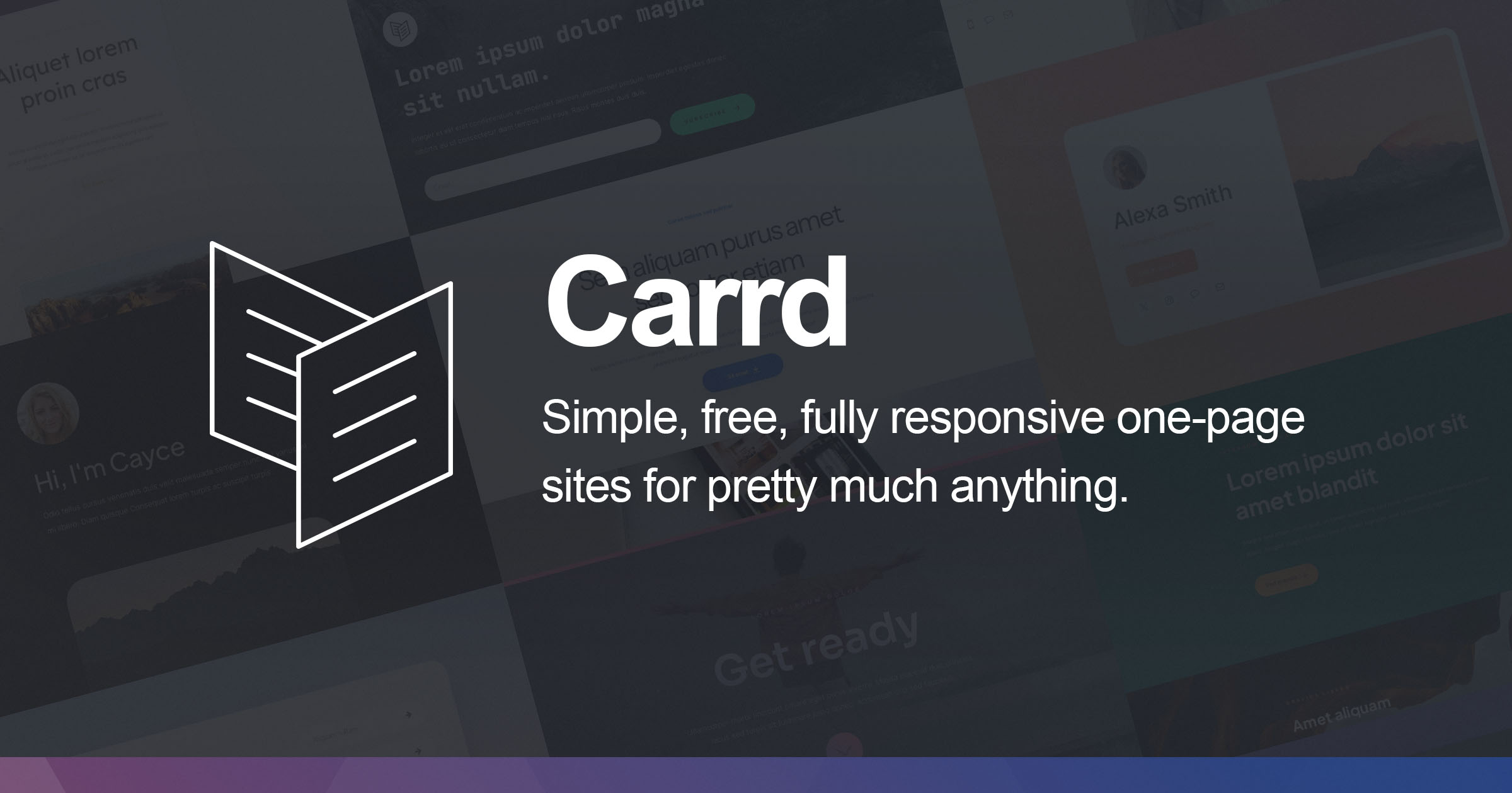 Carrd interface screenshot