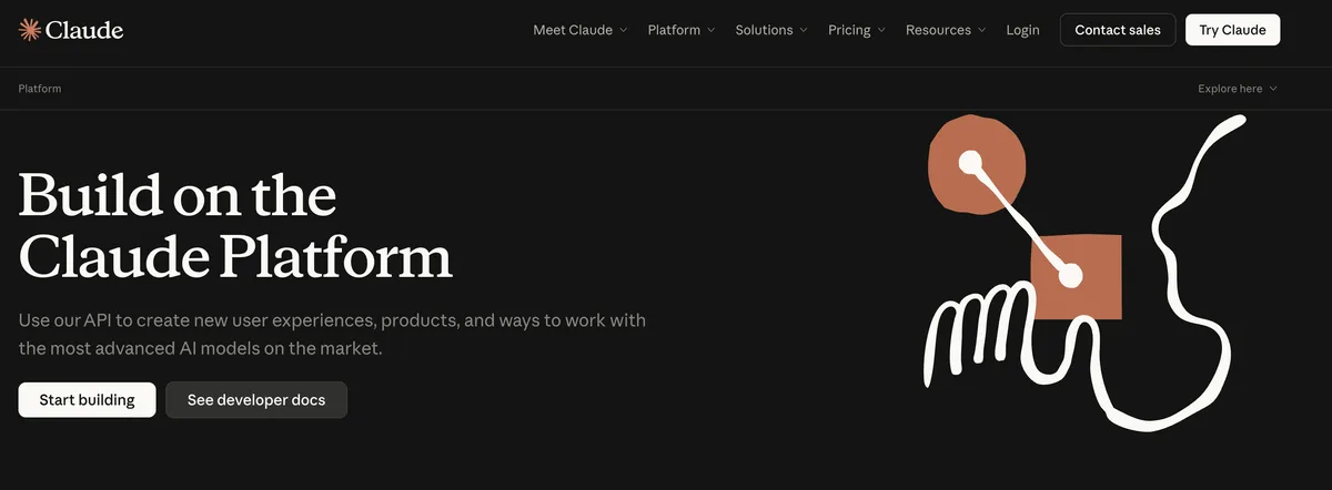 Anthropic API (Claude) interface screenshot