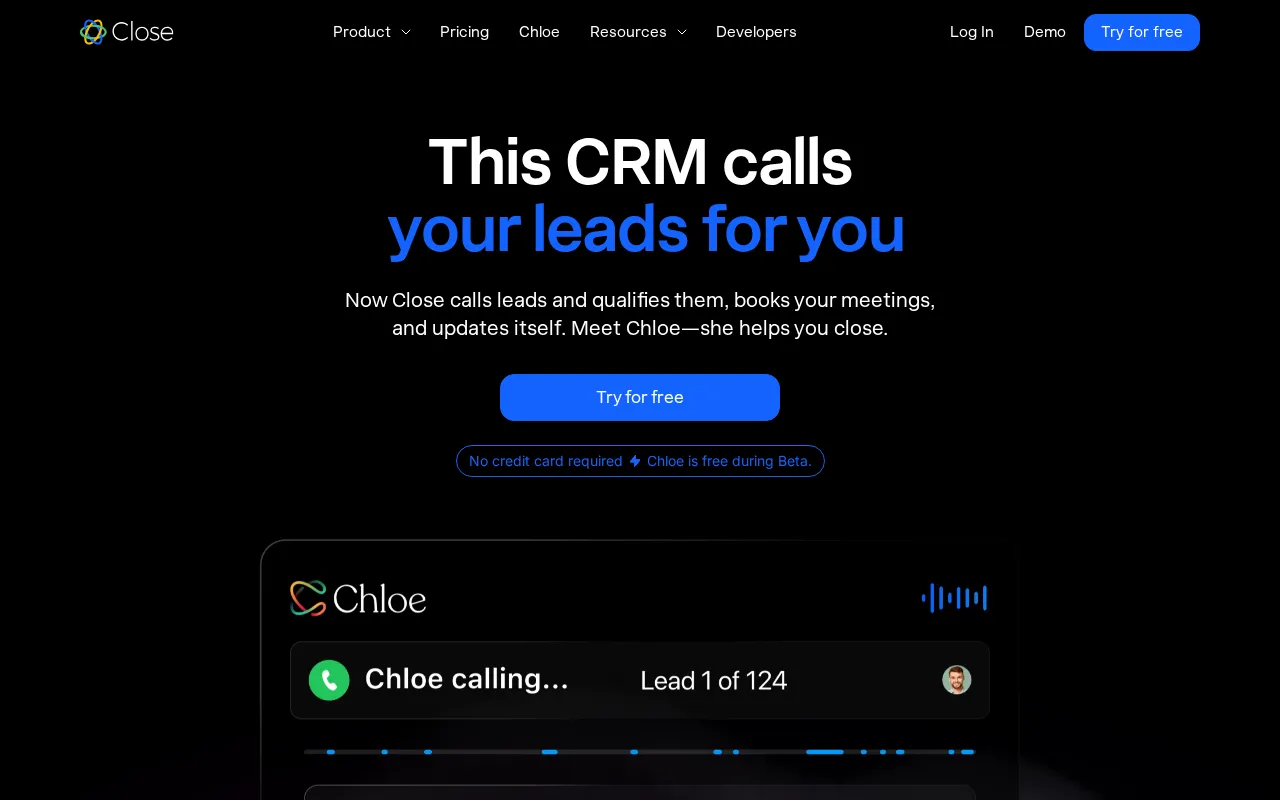 Close interface screenshot