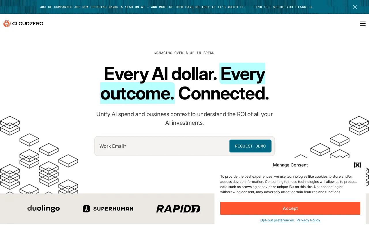 CloudZero interface screenshot