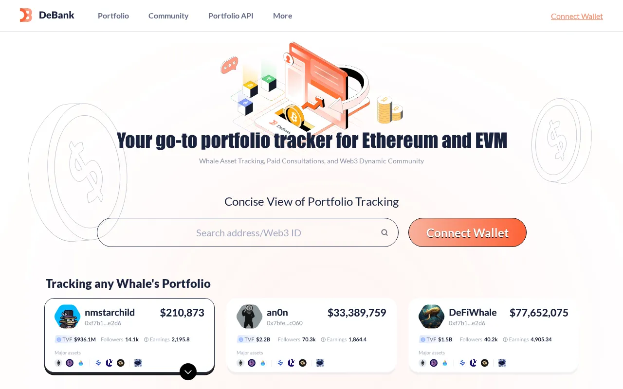 DeBank interface screenshot