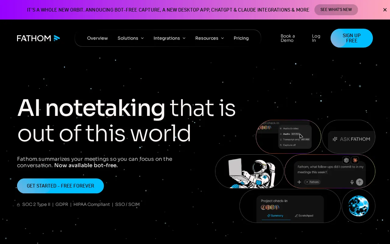 Fathom interface screenshot