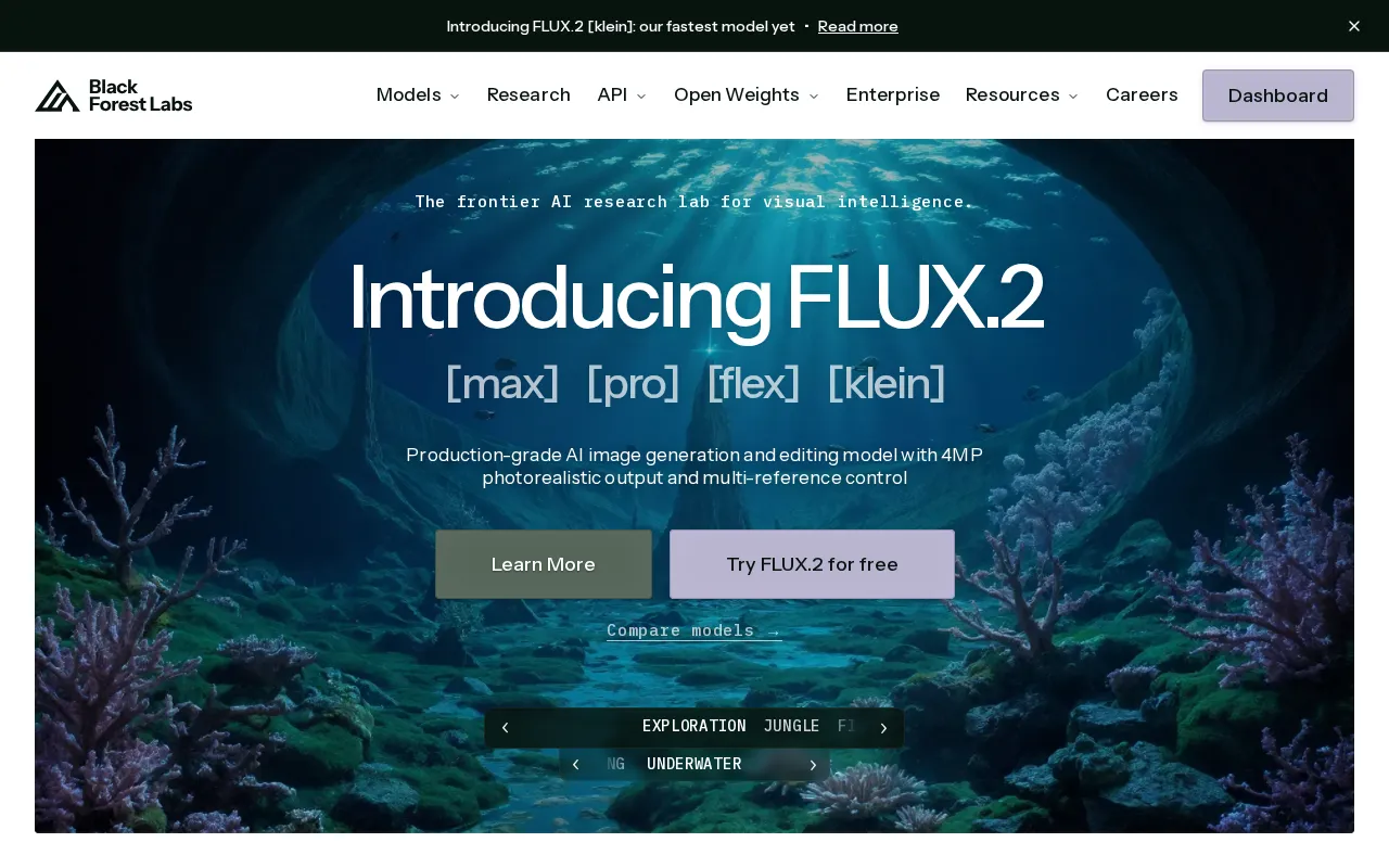 Flux interface screenshot