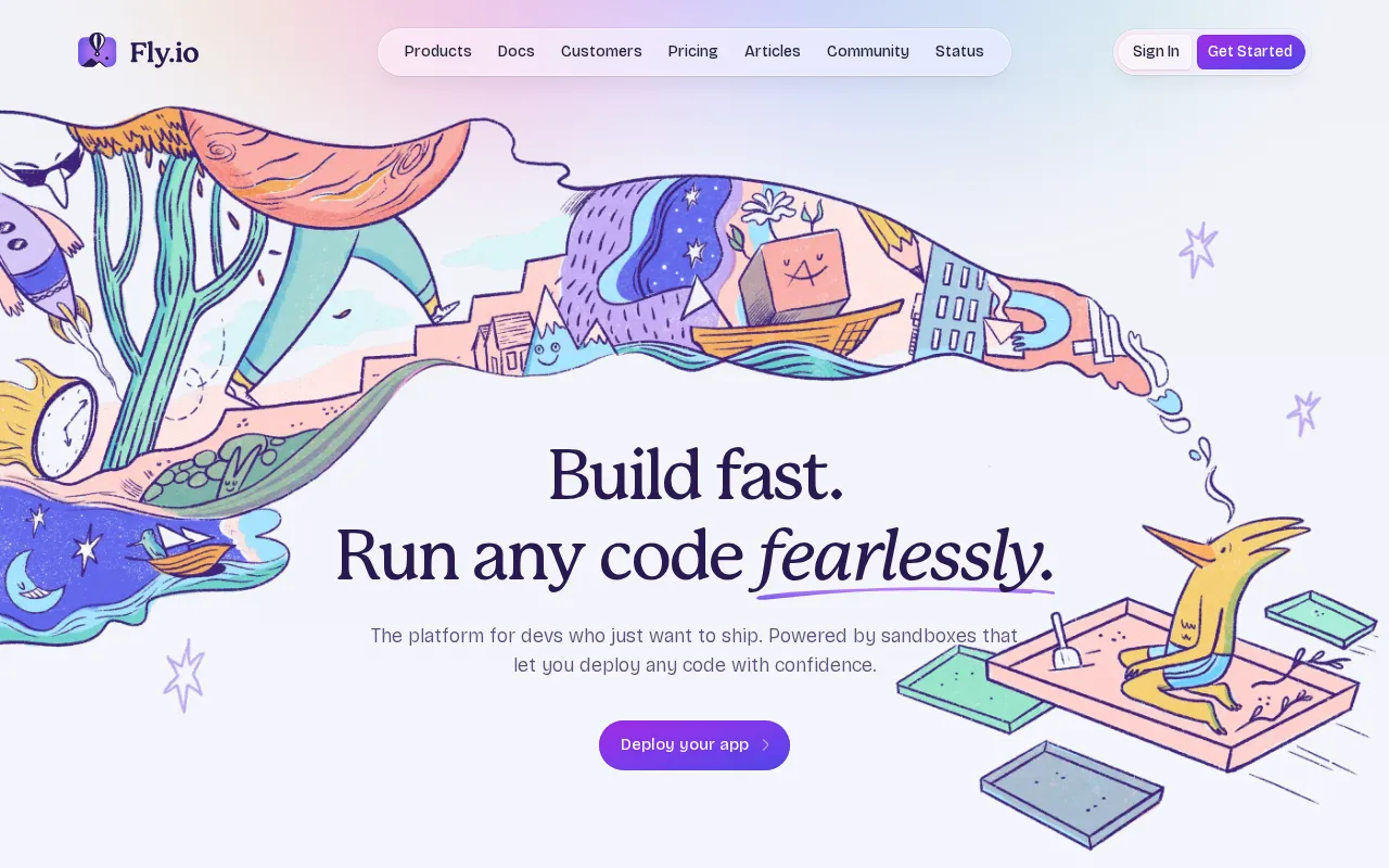 Fly.io interface screenshot