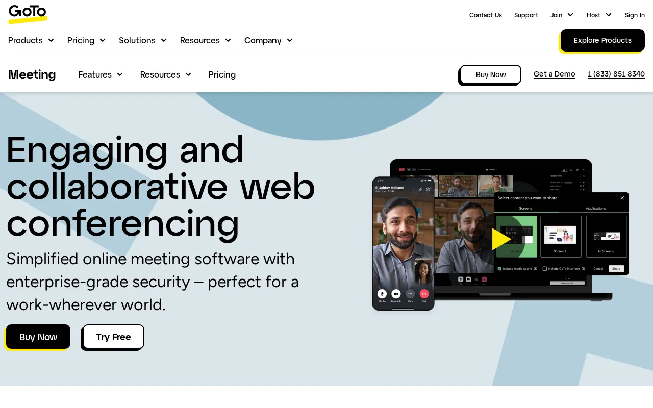 GoTo Meeting interface screenshot