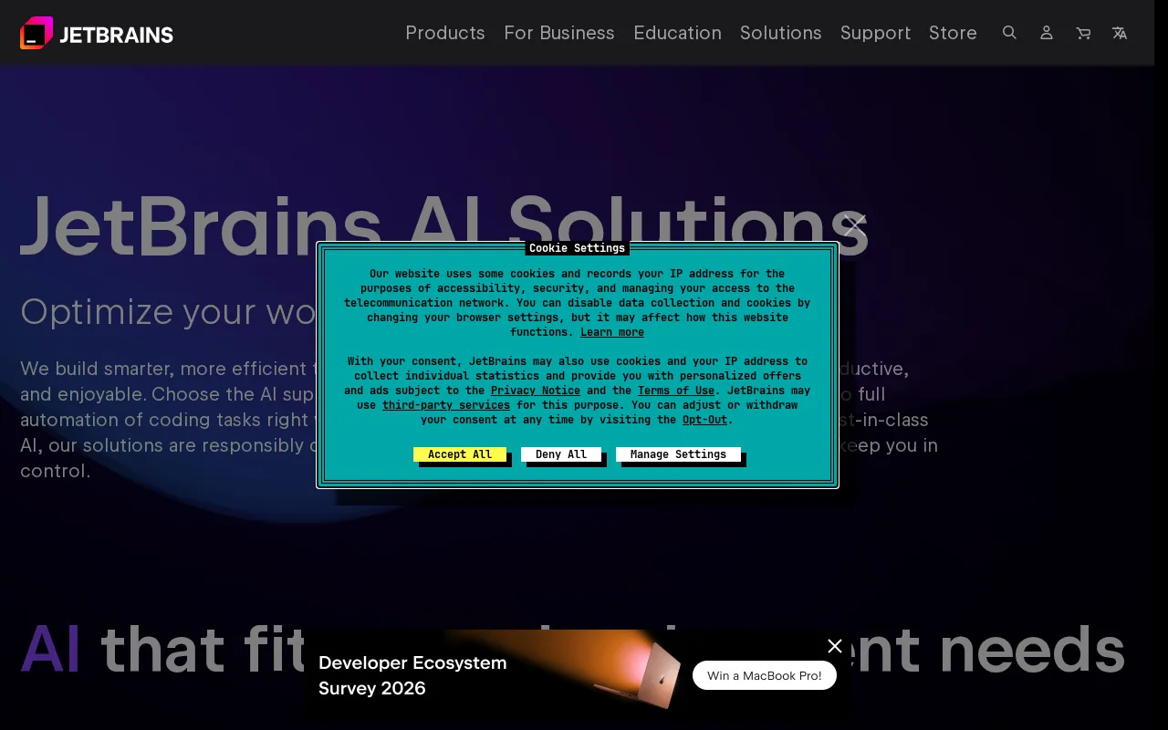JetBrains AI Assistant interface screenshot