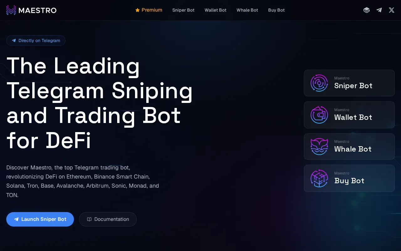 Maestro interface screenshot