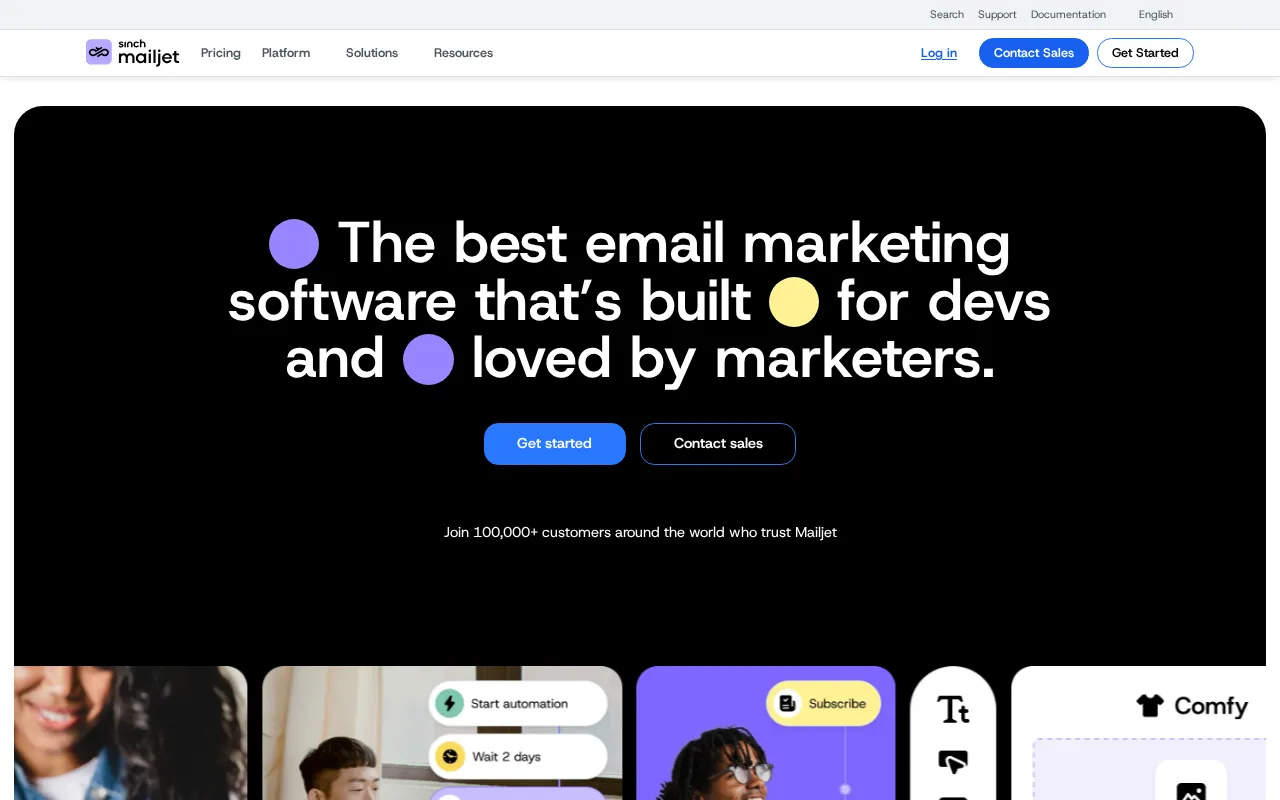Mailjet interface screenshot