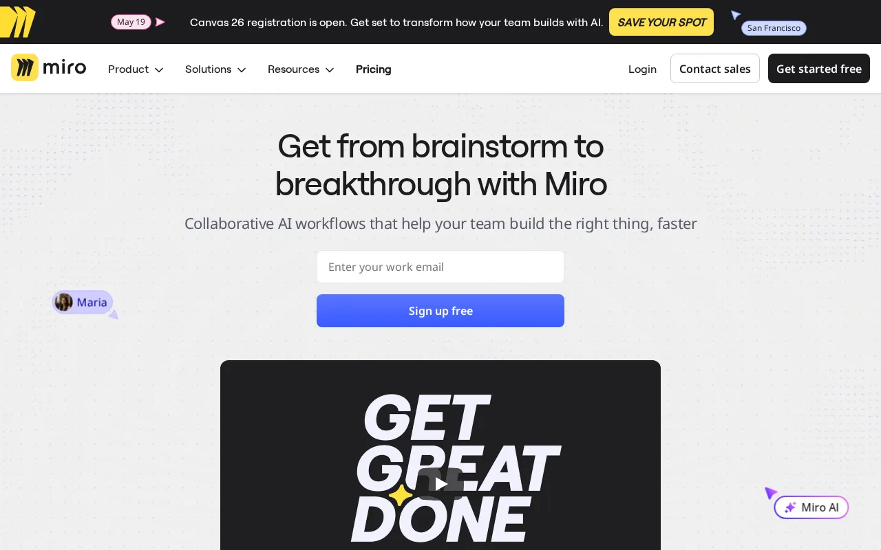 Miro interface screenshot