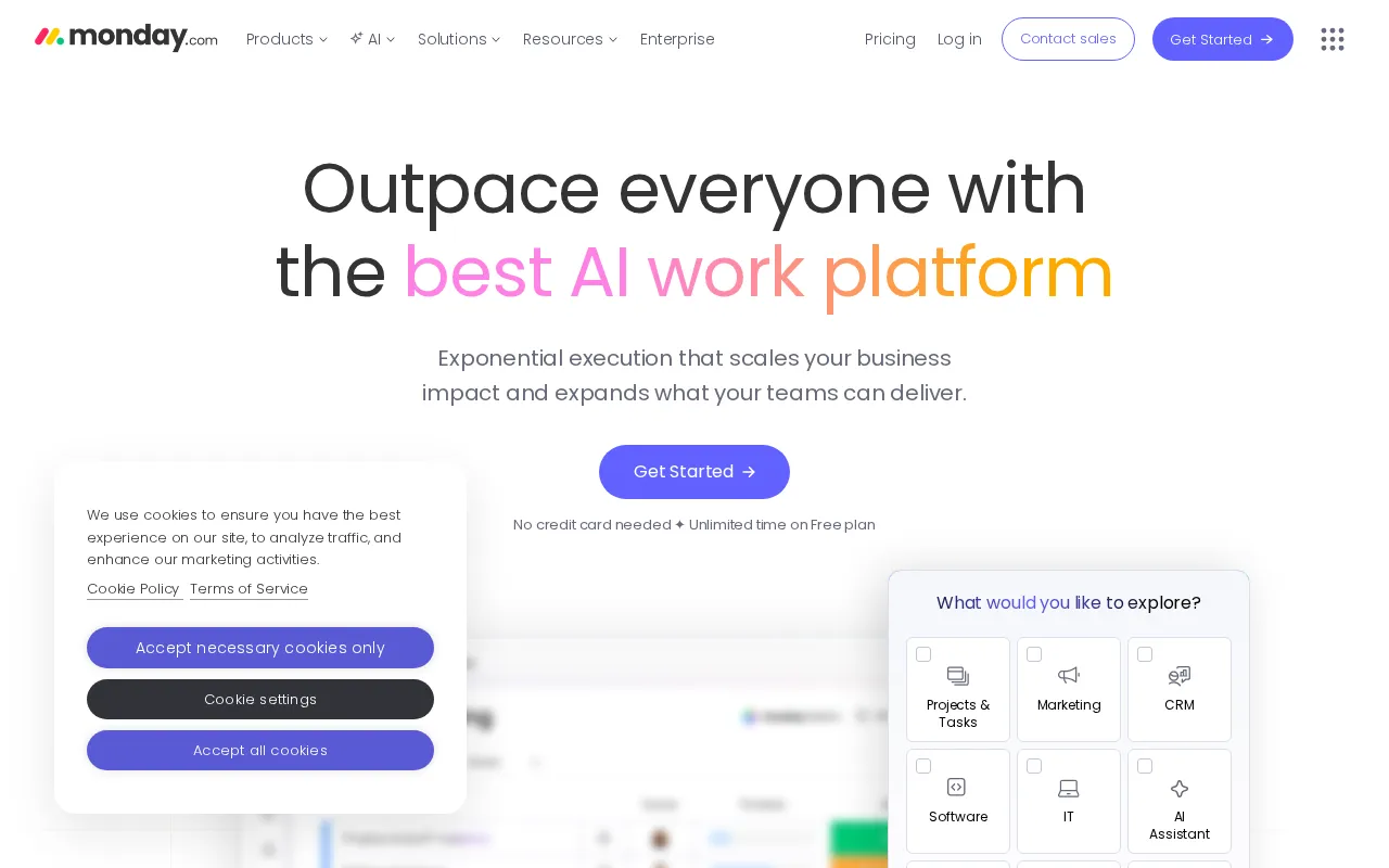 monday.com interface screenshot