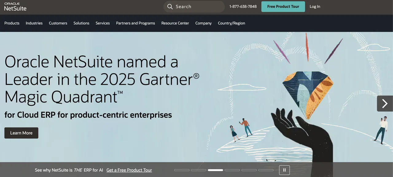 NetSuite (Oracle) interface screenshot
