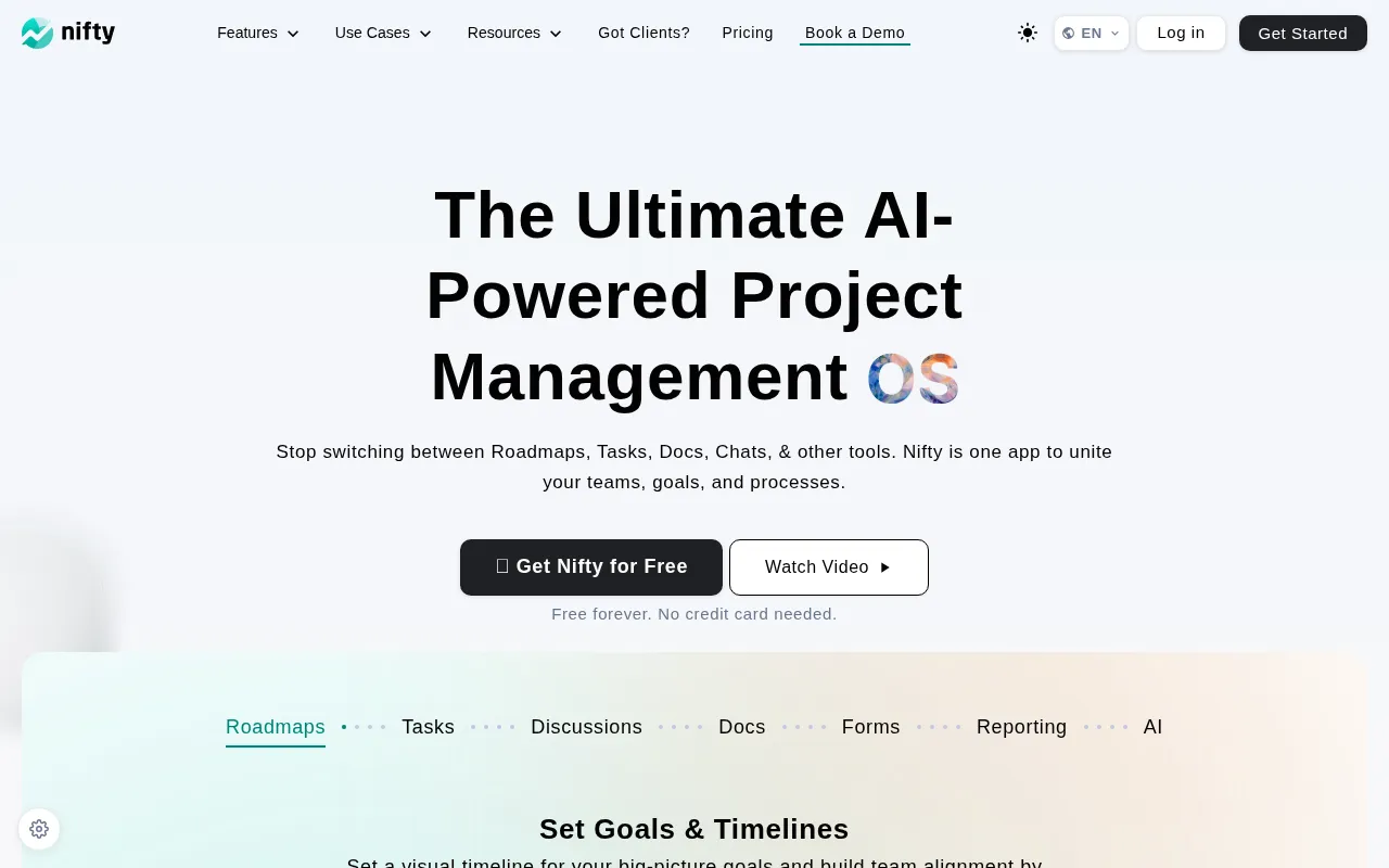 Nifty interface screenshot