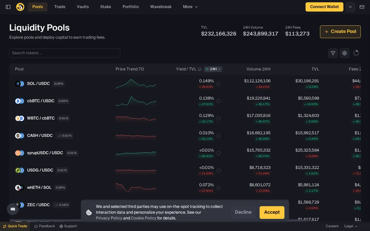 Orca interface screenshot