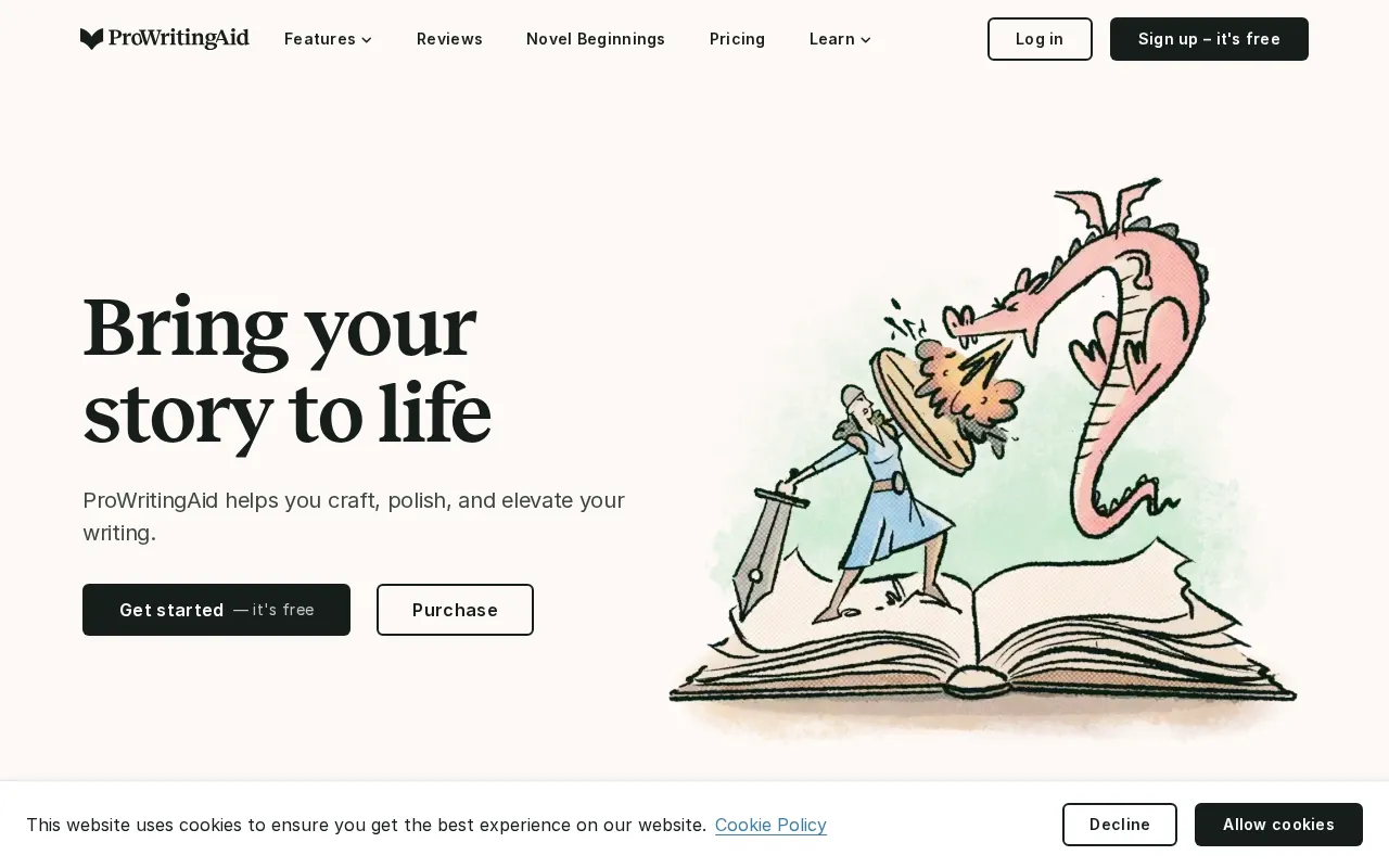 ProWritingAid interface screenshot