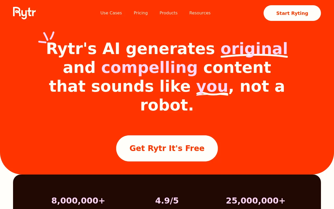 Rytr interface screenshot