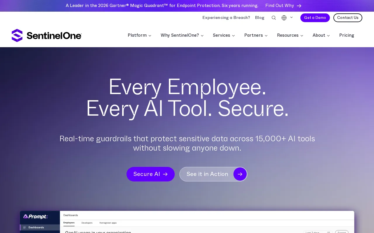 SentinelOne interface screenshot