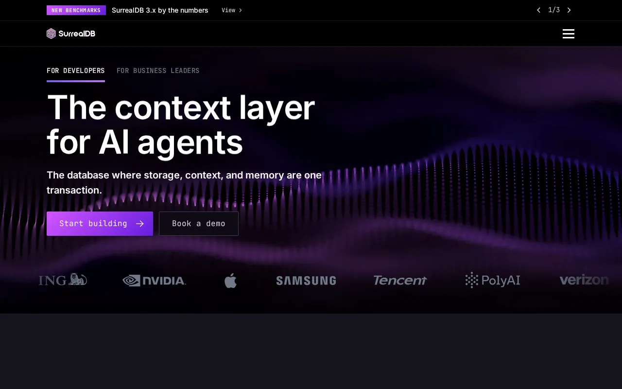 SurrealDB interface screenshot