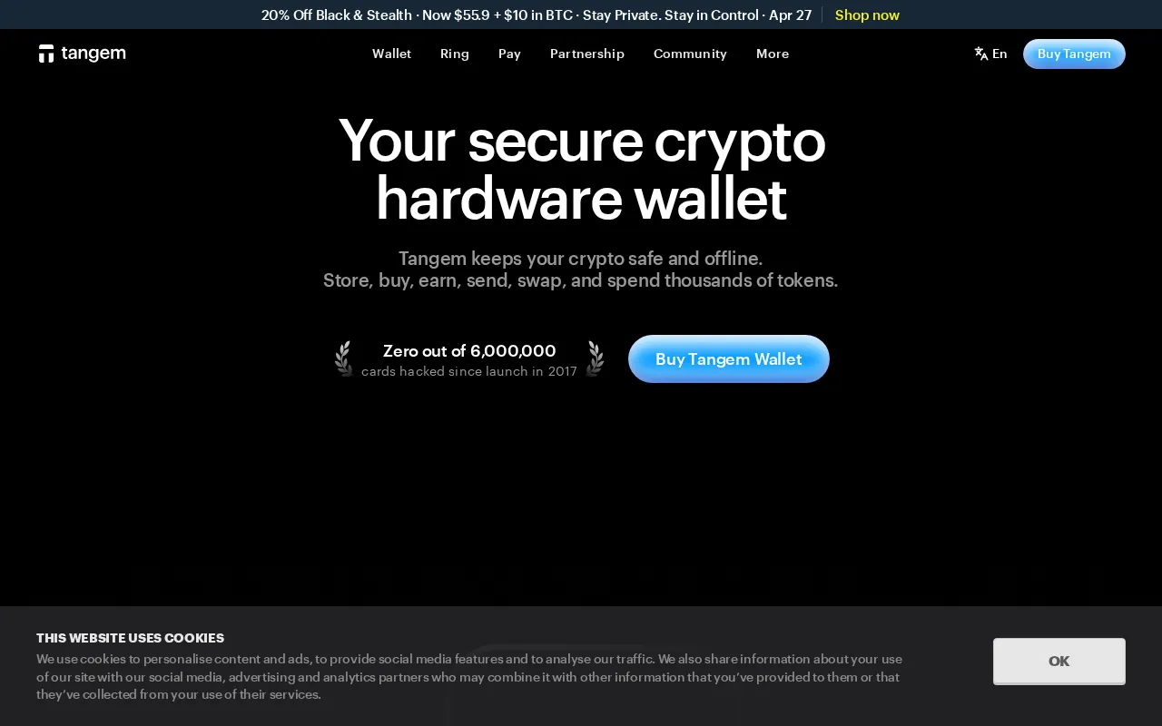 Tangem interface screenshot