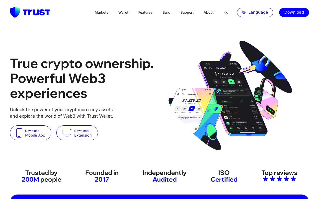 Trust Wallet interface screenshot