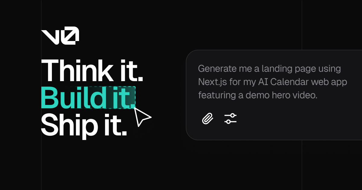v0 by Vercel interface screenshot