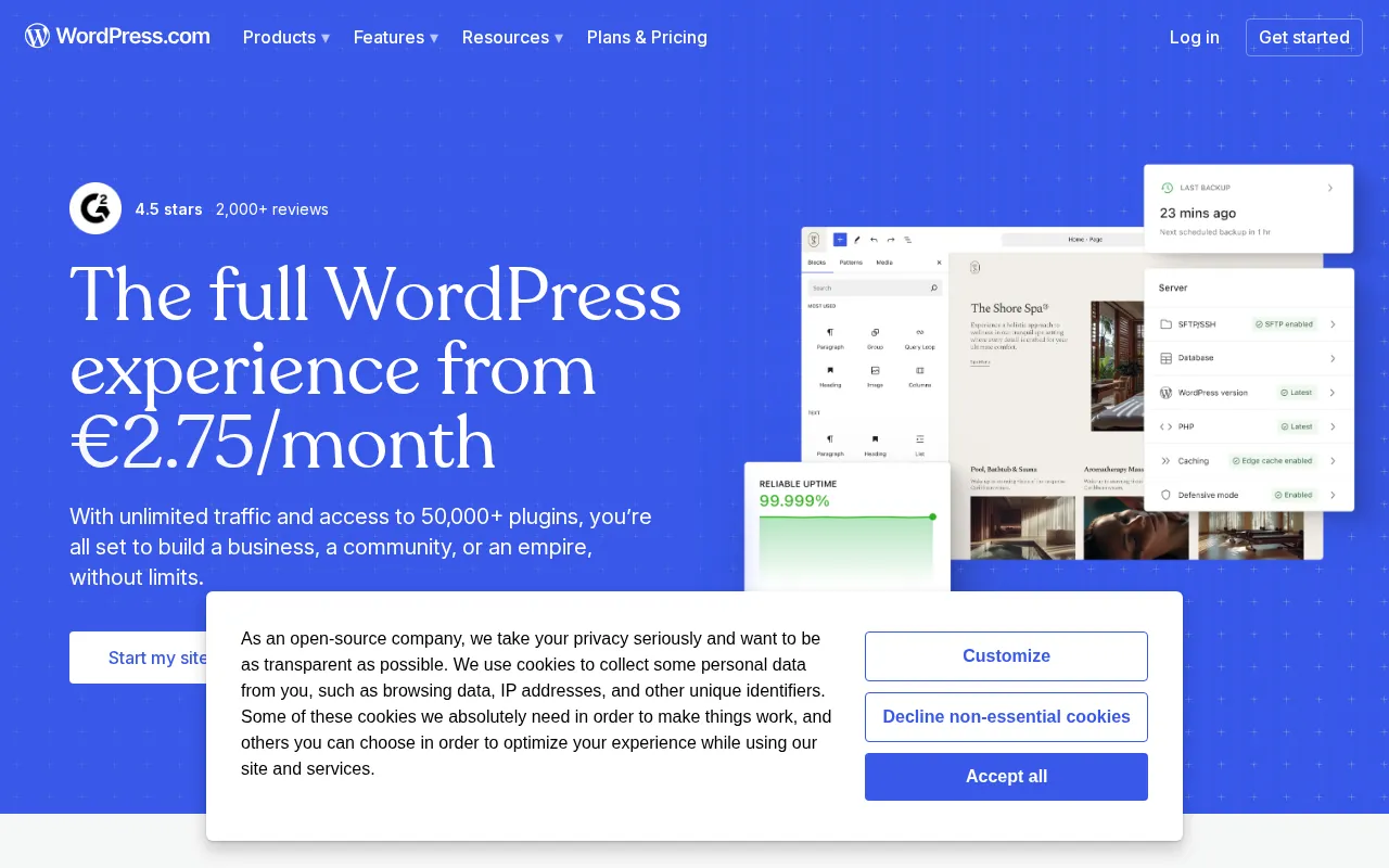 WordPress.com interface screenshot
