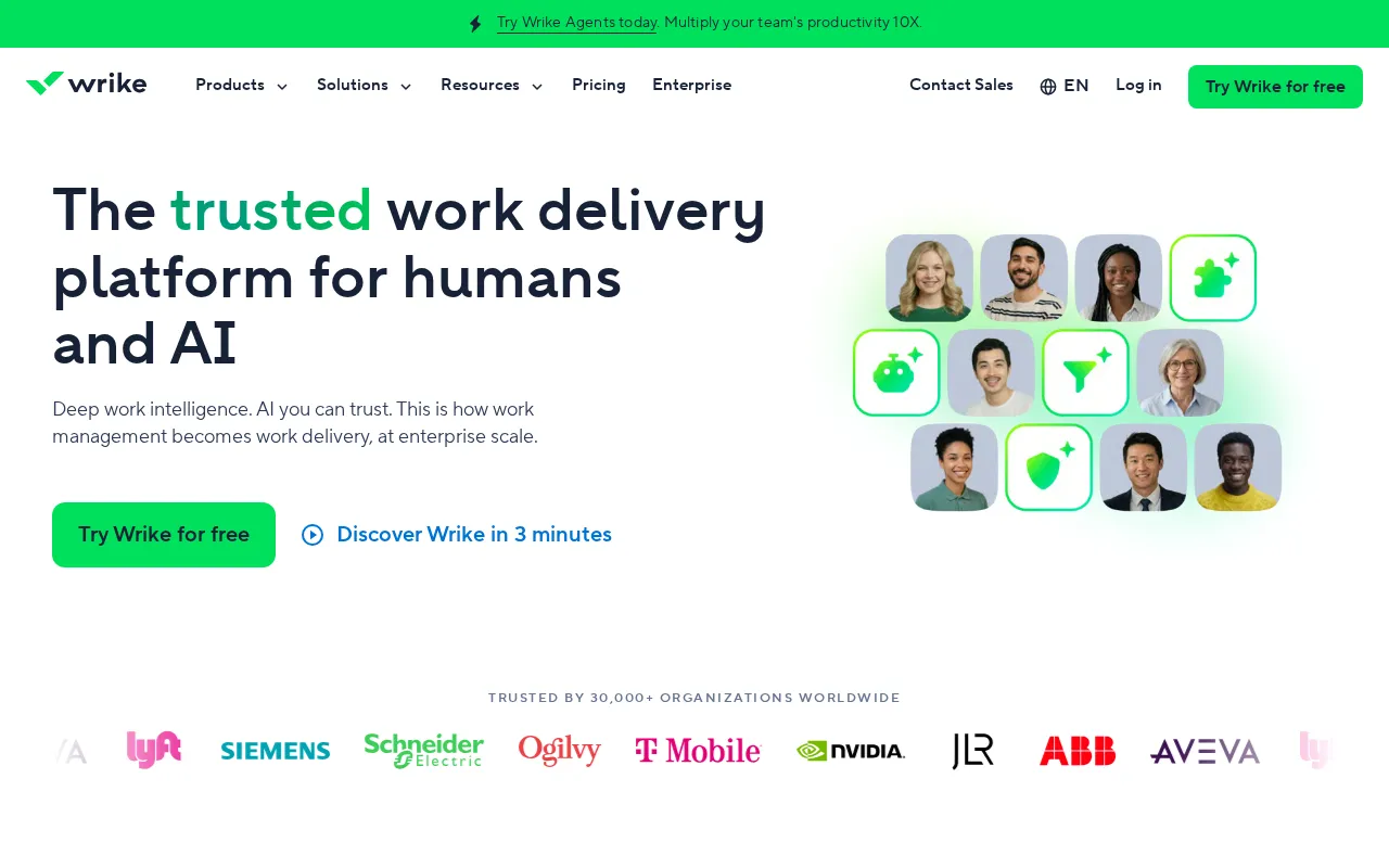 Wrike interface screenshot