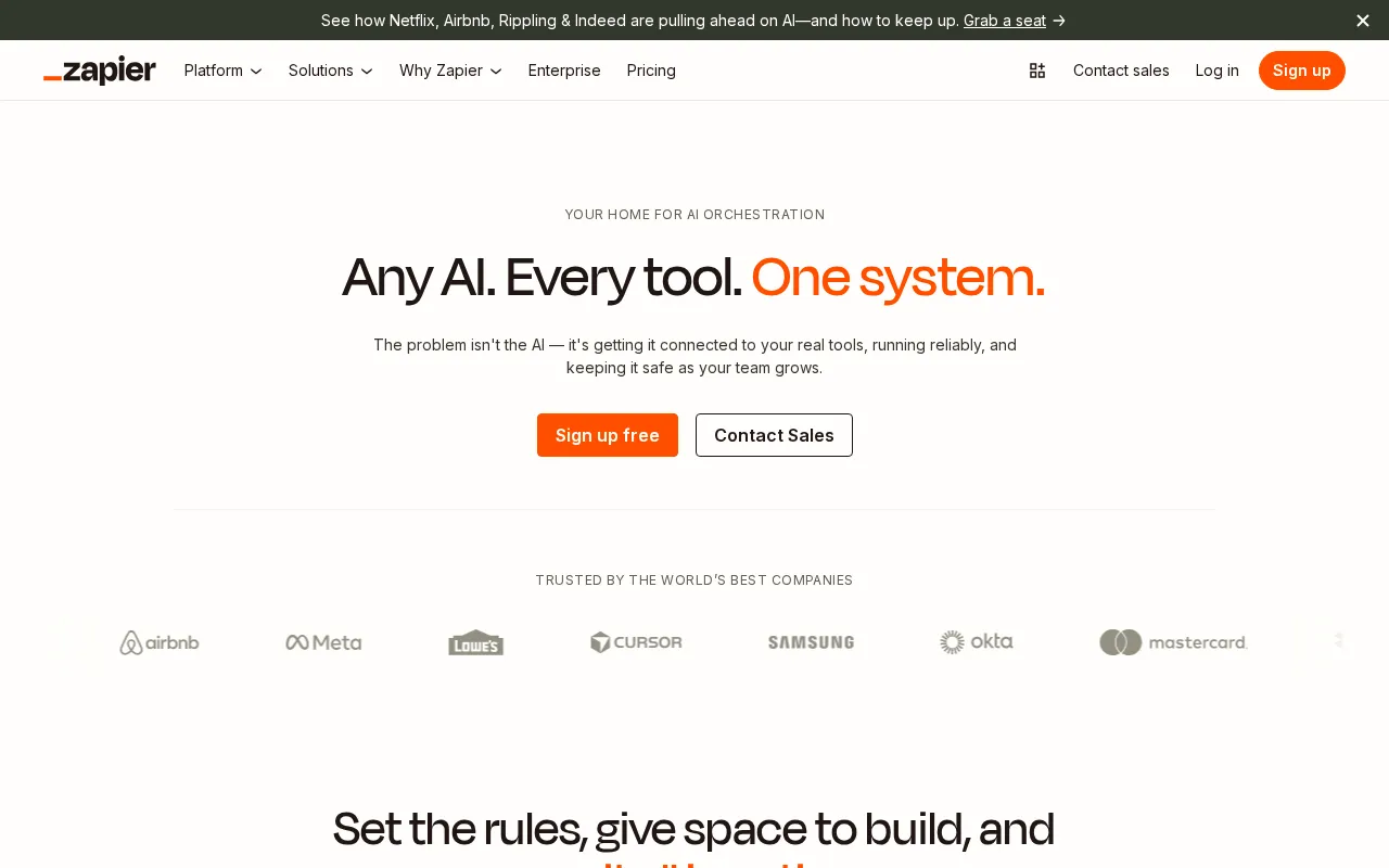 Zapier AI interface screenshot